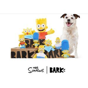 Bark Box Dog Toy The Simpsons M-L Bark Box Bart Simpson Bart Pup-pet